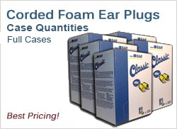 Corded Foam Ear Plugs in Cases, Best Prices!