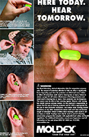 Moldex Foam Ear Plug Insertion Poster