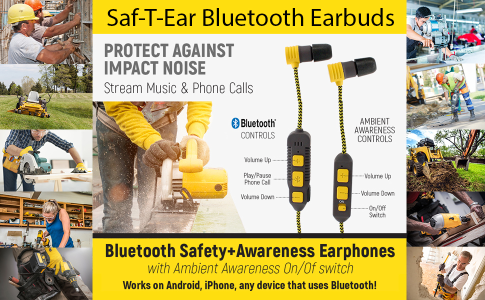 Saf-T-Ear Bluetooth Earbud Features